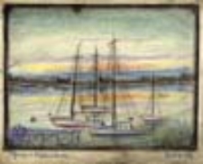 Pejzaż z żaglówkami