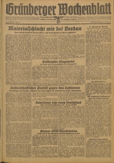 Gr&uuml;nberger Wochenblatt: Zeitung f&uuml;r Stadt und Land, No. 119 (23. Mai 1944)