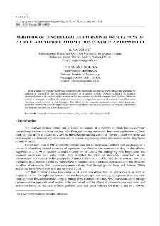 MHD flow of longitudinal and torsional oscillations of a circular cylinder with suction in a couple stress fluid