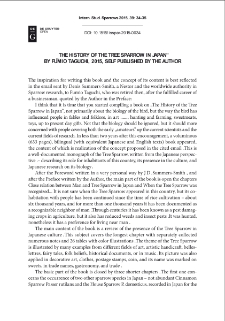 "The history of the tree sparrow in Japan" by Fumio Taguchi, 2015, self published by the author