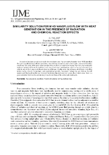 Similarity solution for MHD nanofluid flow with heat generation in the presence of radiation and chemical reaction effects