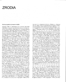 Psychopatologia - źr&oacute;dła