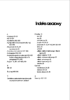 Pedagogika specjalna: od tradycji do współczesności - indeks rzeczowy