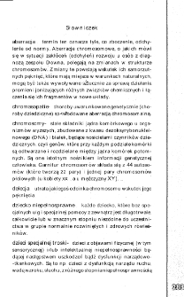 Zespół Downa: księga pytań i odpowiedzi - słowniczek