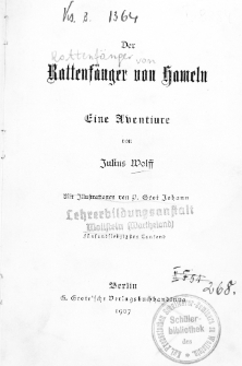 Der Rattenfänger von Hameln: eine Aventiure