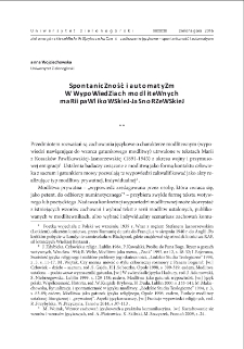 Spontaniczność i automatyzm w wypowiedziach modlitewnych Marii Pawlikowskiej-Jasnorzewskiej = Spontaneity and automatism in prayer utterances of Maria Pawlikowska-Jasnorzewska