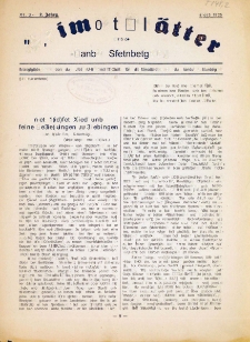 Heimatblätter für das Land Sternberg, nr. 3 (März 1925)