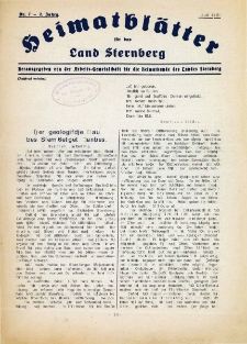 Heimatblätter für das Land Sternberg, nr. 7 (Juli 1925)