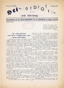 Heimatblätter für das Land Sternberg, nr. 10 (October 1925)