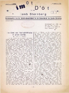 Heimatblätter für das Land Sternberg, nr. 11 (November 1925)