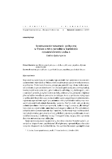 Construction of political identity in Poland and the of the nation in the context of Considerations Ernesto Laclau`a. Qualitative analysis = Konstruowanie tożsamości politycznej w Polsce a mit o narodzie w kontekście rozważań Ernesto Laclau`a. Analiza dyskursywna