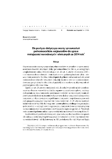Ekspertyza dotycząca oceny sprawozdań pełnomocników wojewodów do spraw mniejszości narodowych i etnicznych za 2014 rok