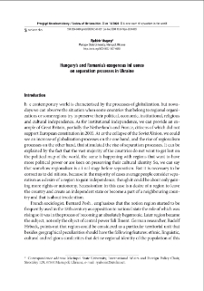 Hangary`s and Romania`s exogenous influence on separatism processes in Ukraine