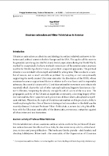 Ukrainian nationalism and Viktor Polishchuk as its historian