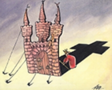 Zamek [1] : VI Otwarty Międzynarodowy Konkurs na Rysunek Satyryczny / Run Tang Li