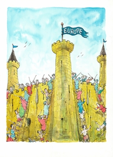 Zamek [1] : VI Otwarty Międzynarodowy Konkurs na Rysunek Satyryczny / Luc Vernimmen