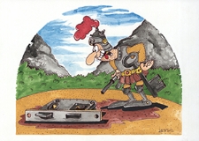 Zamek [1] : VI Otwarty Międzynarodowy Konkurs na Rysunek Satyryczny / Tadeusz Krotos