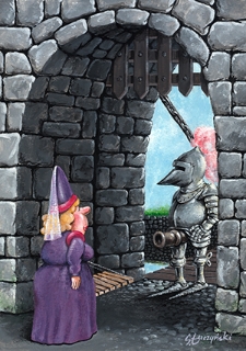 Zamek : VI Otwarty Międzynarodowy Konkurs na Rysunek Satyryczny / Sławomir Łuczyński