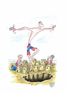 Zamek [2] : VI Otwarty Międzynarodowy Konkurs na Rysunek Satyryczny / Alejandro "Ate" Tempesta Tastás