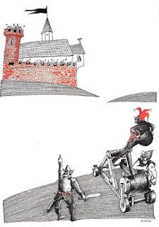 Zamek [1] : VI Otwarty Międzynarodowy Konkurs na Rysunek Satyryczny / Henryk Cebula