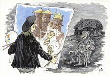 Zamek [4] : VI Otwarty Międzynarodowy Konkurs na Rysunek Satyryczny / Stanislav Ashmarin