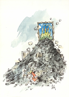 Zamek [3] : VI Otwarty Międzynarodowy Konkurs na Rysunek Satyryczny / Tony Houbrechts