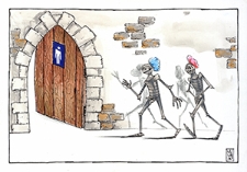 Zamek [2] : VI Otwarty Międzynarodowy Konkurs na Rysunek Satyryczny / Manuel Gomez Nieves