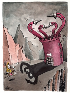 Zamek [2] : VI Otwarty Międzynarodowy Konkurs na Rysunek Satyryczny / Jarosław Jaworski