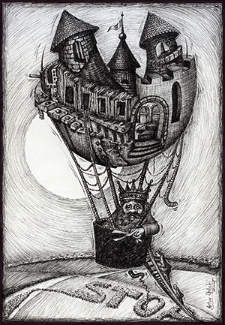 Zamek [1] : VI Otwarty Międzynarodowy Konkurs na Rysunek Satyryczny / Artur Galicki