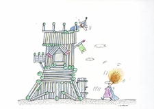 Zamek [3] : VI Otwarty Międzynarodowy Konkurs na Rysunek Satyryczny / Maciej Trzepałka