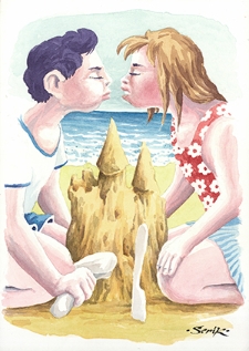 Zamek [1] : VI Otwarty Międzynarodowy Konkurs na Rysunek Satyryczny / Serik Kulmeshkenov