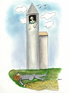 Zamek [1] : VI Otwarty Międzynarodowy Konkurs na Rysunek Satyryczny / Sema Undeger