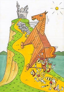 Zamek : VI Otwarty Międzynarodowy Konkurs na Rysunek Satyryczny / Evgeny Merkuriev