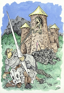 Zamek [6] : VI Otwarty Międzynarodowy Konkurs na Rysunek Satyryczny / Stanislav Ashmarin