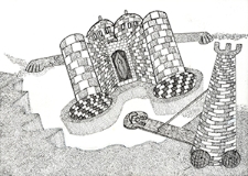 Zamek : VI Otwarty Międzynarodowy Konkurs na Rysunek Satyryczny / Zilberman Yeshayahoo