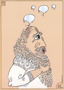 Zamek [1] : VI Otwarty Międzynarodowy Konkurs na Rysunek Satyryczny / Oleksandr Wolodimirowic Andruszczenko