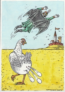 Zamek [1] : VI Otwarty Międzynarodowy Konkurs na Rysunek Satyryczny / Mihaita Porumbita