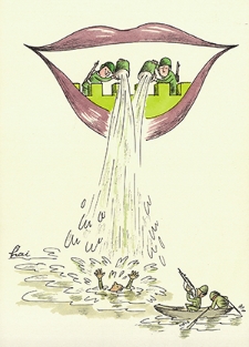 Zamek : VI Otwarty Międzynarodowy Konkurs na Rysunek Satyryczny / Hu Hong Hai