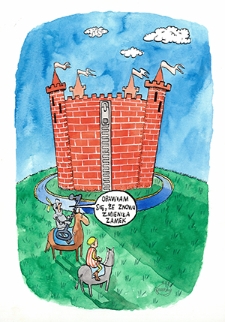 Zamek : VI Otwarty Międzynarodowy Konkurs na Rysunek Satyryczny / Januaary Misiak