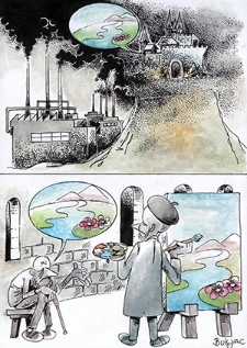 Zamek [2] : VI Otwarty Międzynarodowy Konkurs na Rysunek Satyryczny / Milan Bukovac