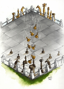 Zamek [2] : VI Otwarty Międzynarodowy Konkurs na Rysunek Satyryczny / Ahmet Vahit Akça