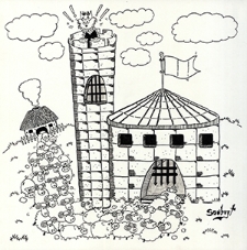 Zamek : VI Otwarty Międzynarodowy Konkurs na Rysunek Satyryczny / Dariusz M. Szubryt