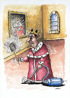 Zamek [3] : VI Otwarty Międzynarodowy Konkurs na Rysunek Satyryczny / Daniel Strzelczyk