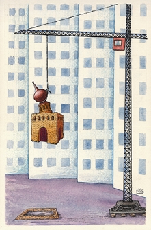 Zamek [1] : VI Otwarty Międzynarodowy Konkurs na Rysunek Satyryczny / Makhmud Eshonkulov