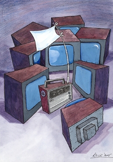 Radio [2] : VII Otwarty Międzynarodowy Konkurs na Rysunek Satyryczny / Victor Crudu