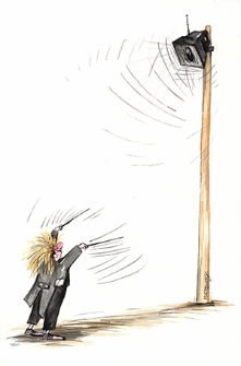 Radio [2] : VII Otwarty Międzynarodowy Konkurs na Rysunek Satyryczny / Oleksiy Kustovsky