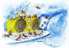 Radio [2] : VII Otwarty Międzynarodowy Konkurs na Rysunek Satyryczny / Bartłomiej Belniak