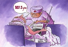 Radio [3] : VII Otwarty Międzynarodowy Konkurs na Rysunek Satyryczny / Oleg Loktyev