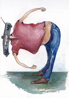 Radio [2] : VII Otwarty Międzynarodowy Konkurs na Rysunek Satyryczny / Dorota Chwałek