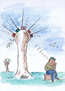 Radio : VII Otwarty Międzynarodowy Konkurs na Rysunek Satyryczny / Zbigniew Piszczako